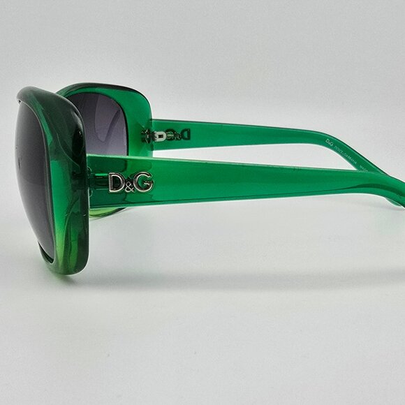 *SOLD* Dolce & Gabbana D&G8081 1782/8G Crystal Green Frame Blue Lens Sunglasses - Picture 3 of 12
